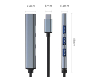 Qoltec USB-C 3x USB 2.0, 1x USB 3.0 - 1213289 - zdjęcie 11